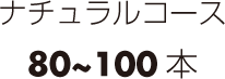 ナチュラルコース　80~100本